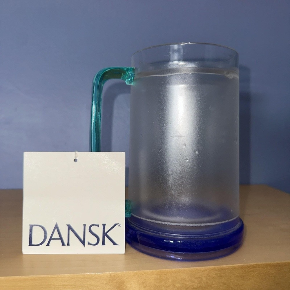 Vintage DANSK Frosty Mugs Set Of 4